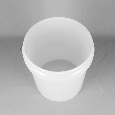 چاپ روی صفحه سطل های پلاستیکی سفید 5 گالن با درب