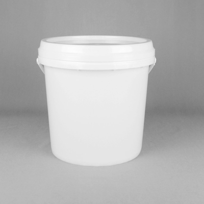 مواد PP / HDPE سطل های پلاستیکی 5 گالن سفید رنگ