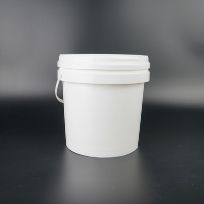 سطل سطل پلاستیکی درجه مواد غذایی سفید گرد 3 لیتری