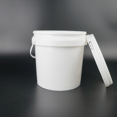 سطل سطل پلاستیکی درجه مواد غذایی سفید گرد 3 لیتری